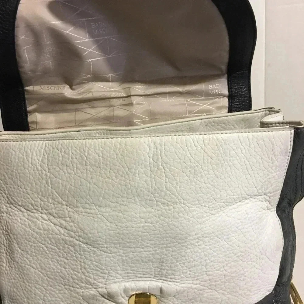 Badgley mischka leather crossbody handbag - Picture 5 of 8